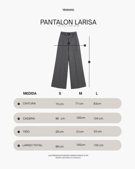 Pantalón Larisa Mujer | Pantalón Wide Leg de Tiro Alto – VANANA