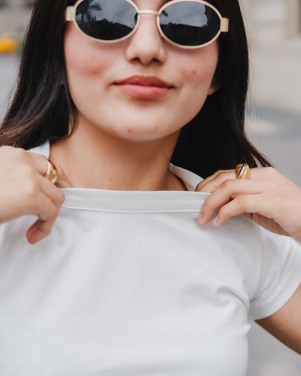 Polo Noa Mujer Manga Corta Cuello Redondo | VANANA