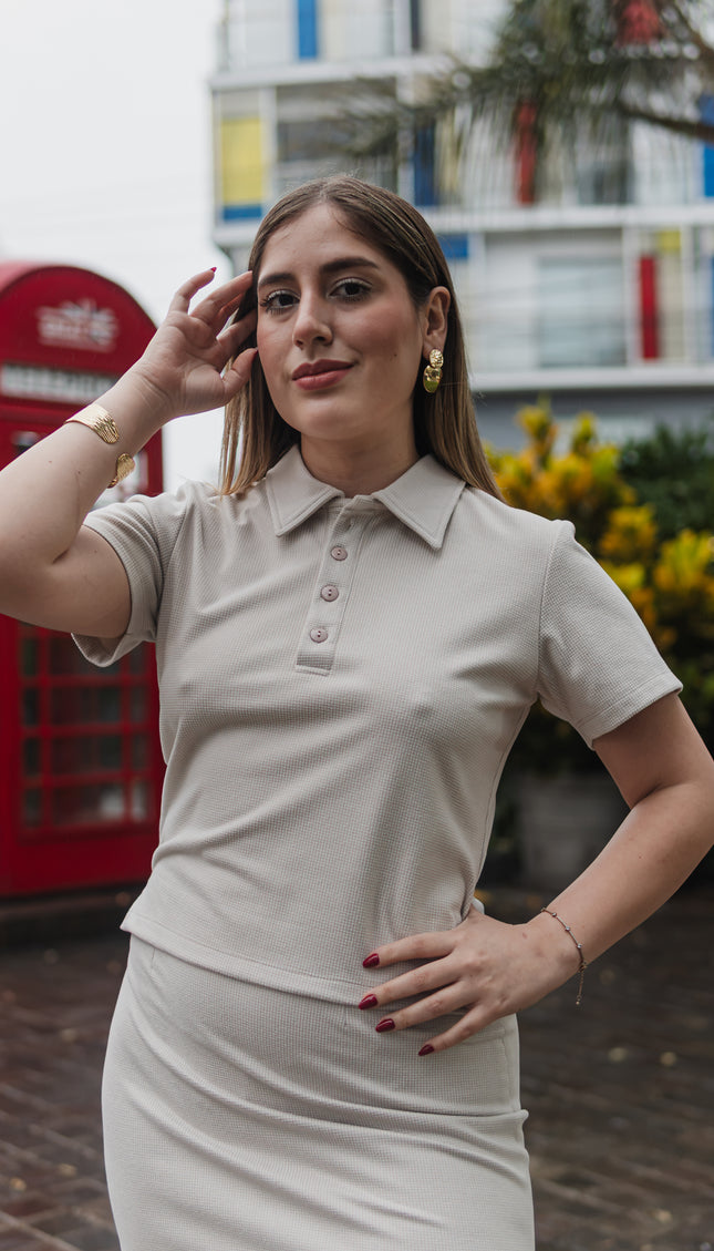 Polo Cuello Camisero Carolina en Canberra