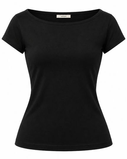 Polo Elie Mujer Escote Bote Manga Corta | VANANA