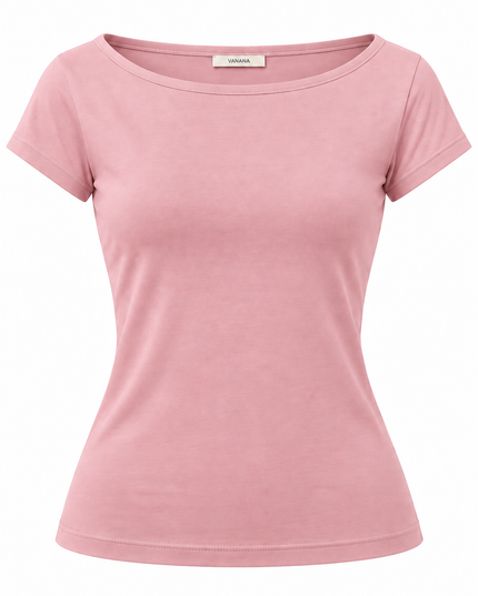 Polo Elie Mujer Escote Bote Manga Corta | VANANA