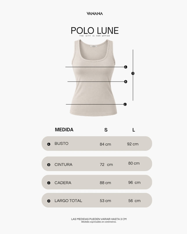 Camiseta Lune Mujer Sin Mangas | VANANA