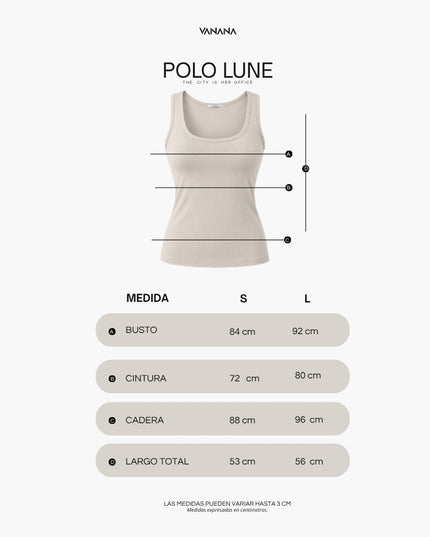 Camiseta Lune Mujer Sin Mangas | VANANA