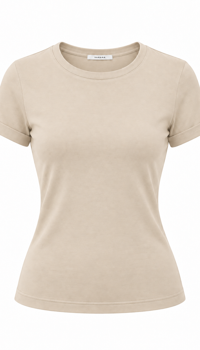 Polo Noa Mujer Manga Corta Cuello Redondo | VANANA