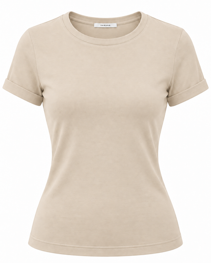 Polo Noa Mujer Manga Corta Cuello Redondo | VANANA