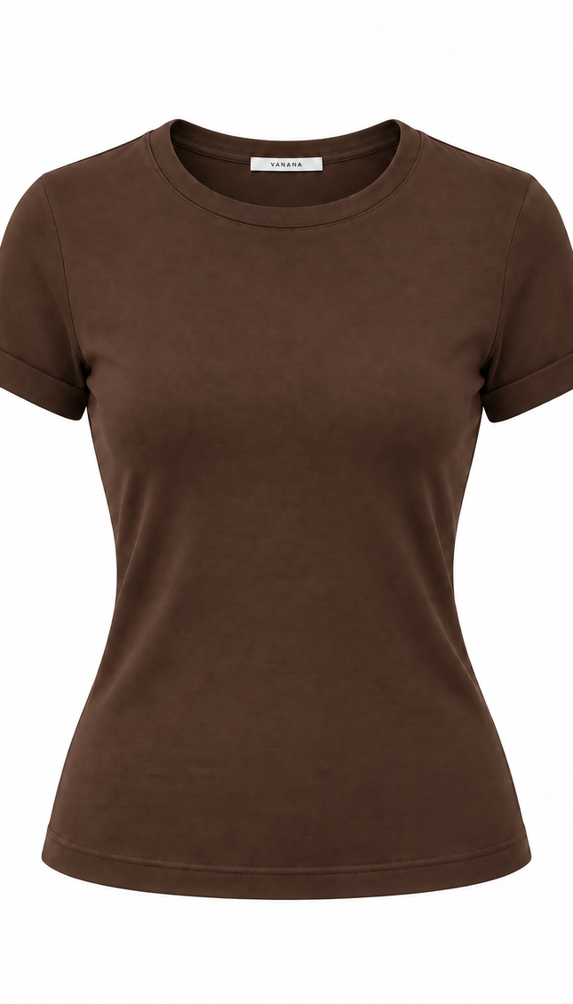 Polo Noa Mujer Manga Corta Cuello Redondo | VANANA