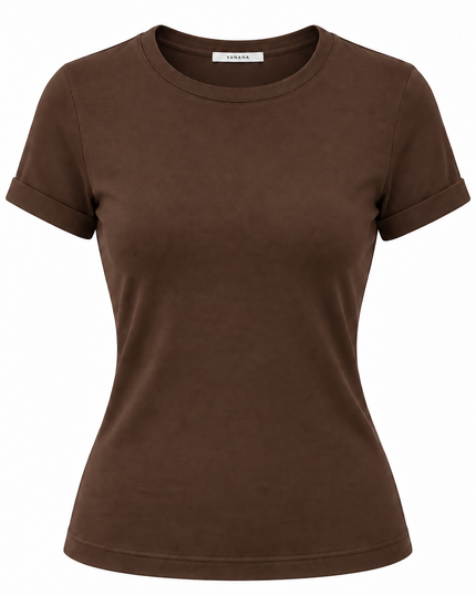 Polo Noa Mujer Manga Corta Cuello Redondo | VANANA
