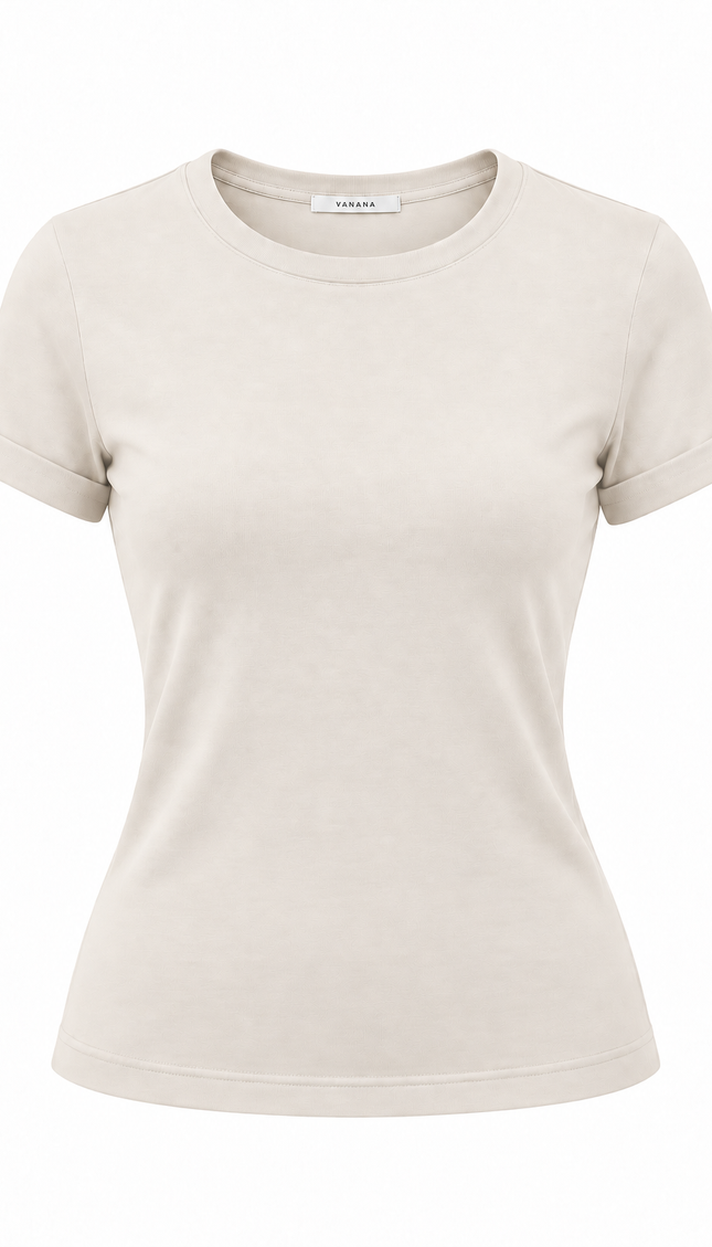 Polo Noa Mujer Manga Corta Cuello Redondo | VANANA