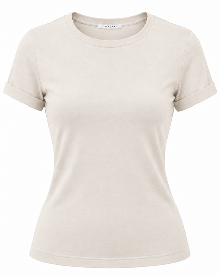Polo Noa Mujer Manga Corta Cuello Redondo | VANANA