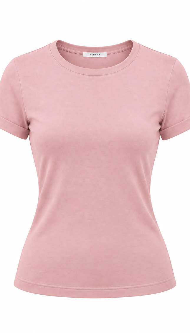 Polo Noa Mujer Manga Corta Cuello Redondo | VANANA