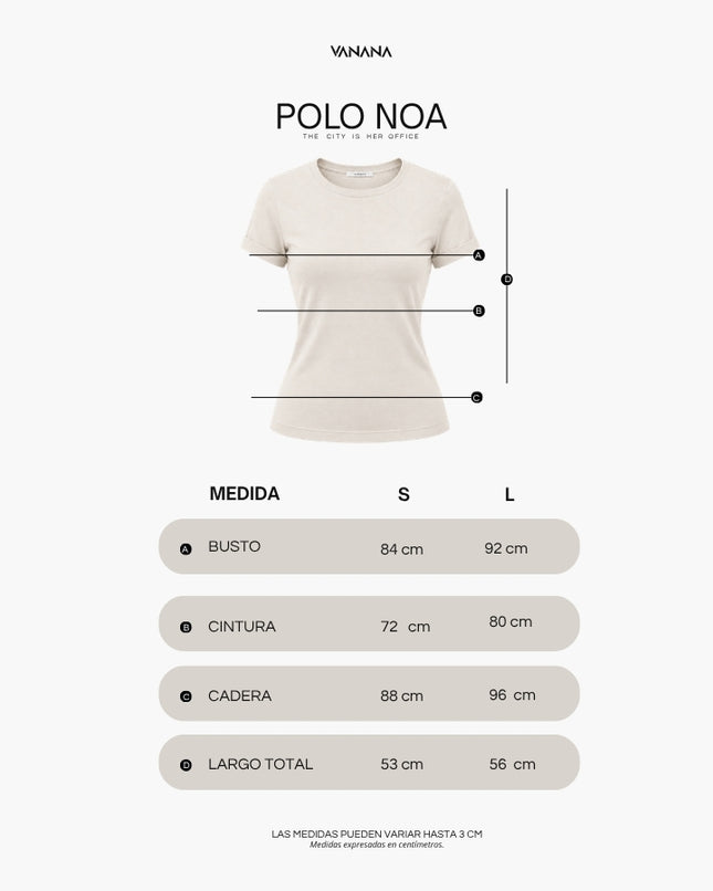 Polo Noa Mujer Manga Corta Cuello Redondo | VANANA