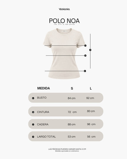 Polo Noa Mujer Manga Corta Cuello Redondo | VANANA