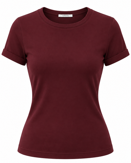 Polo Noa Mujer Manga Corta Cuello Redondo | VANANA