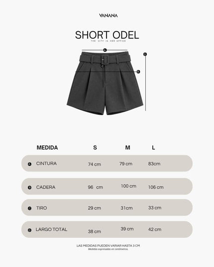 Short Odel con Correa | Short Sastre para Mujer – VANANA