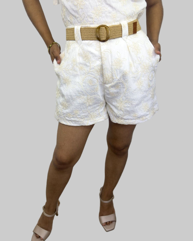 Short PAULA en Galia bordado