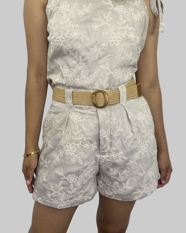 Short PAULA en Galia bordado