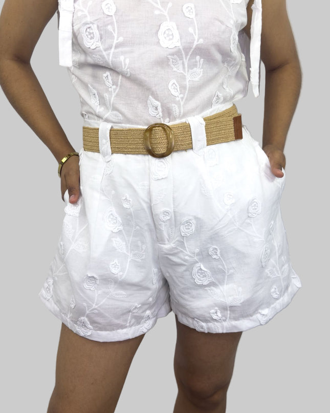 Short PAULA en Galia bordado