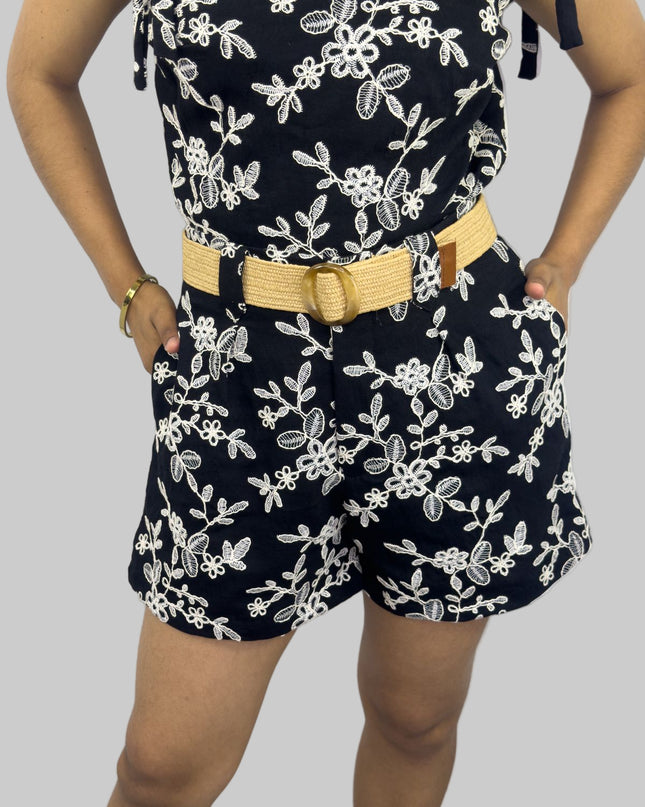 Short PAULA en Galia bordado