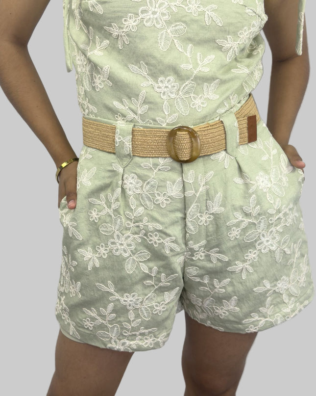 Short PAULA en Galia bordado