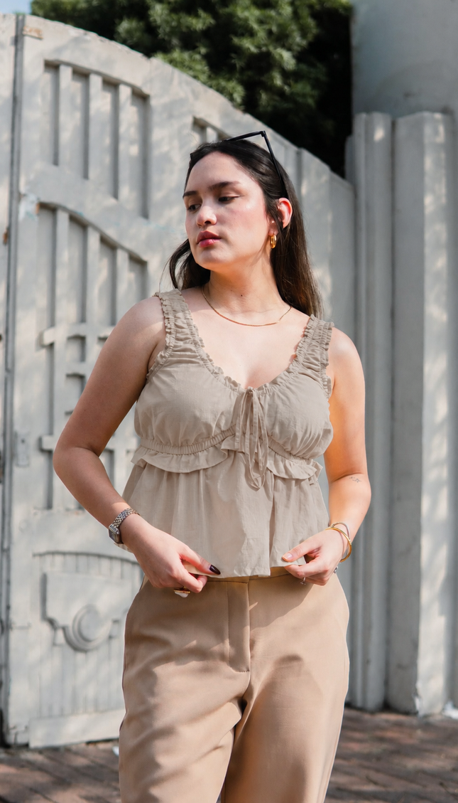 Top Korina en Cotton Slub