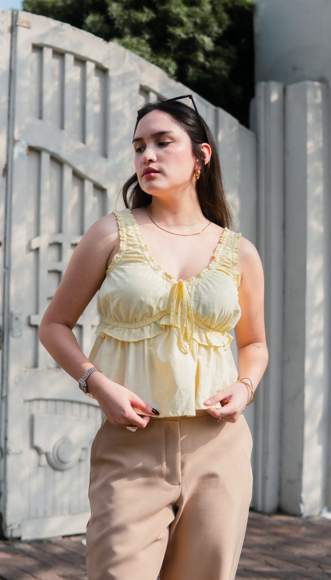 Top Korina en Cotton Slub
