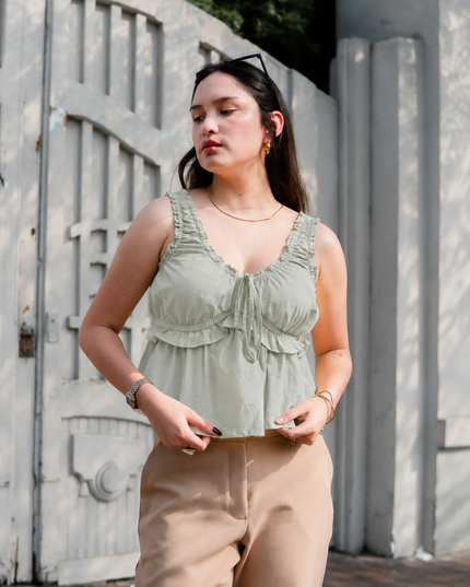 Top Korina en Cotton Slub