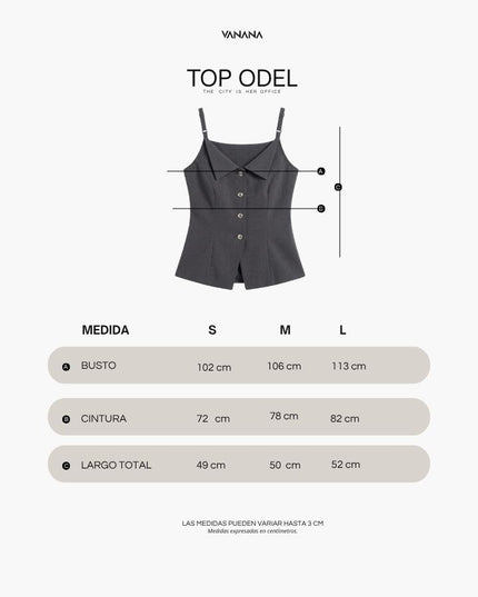 Top Odel Mujer | Top Sastre con Tirantes – VANANA