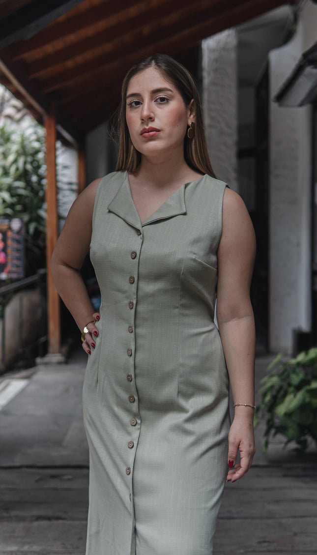 Vestido Laura en Lino Rayón