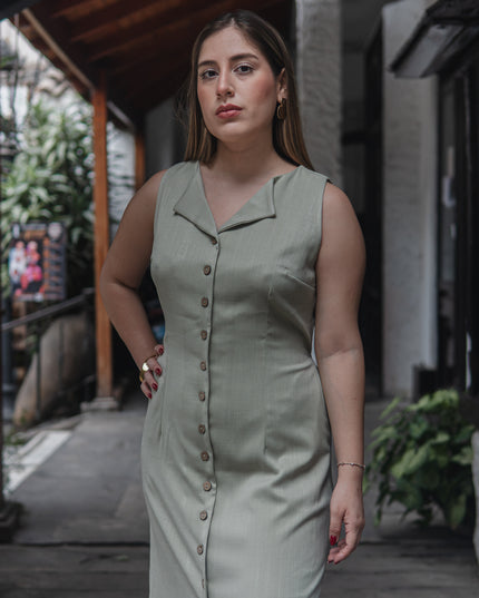 Vestido Laura en Lino Rayón