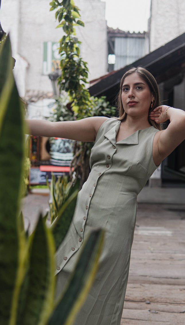 Vestido Laura en Lino Rayón