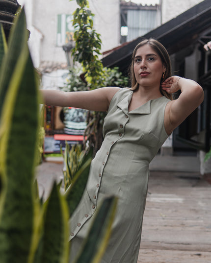 Vestido Laura en Lino Rayón