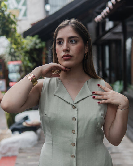Vestido Laura en Lino Rayón