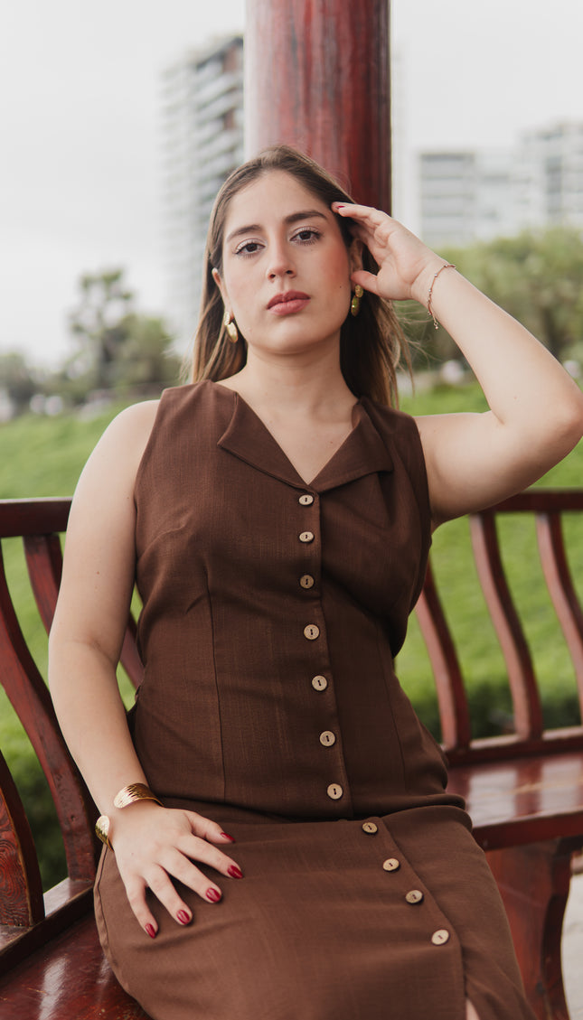 Vestido Laura en Lino Rayón