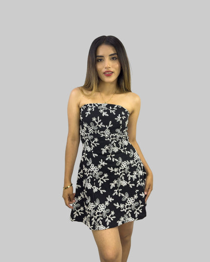 Vestido ALBA en Galia bordado